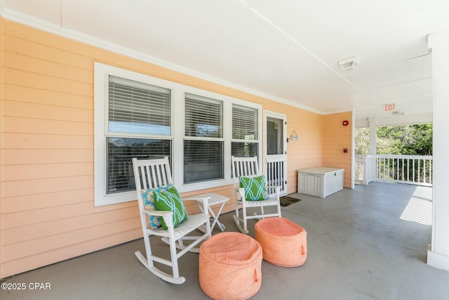 17690 Front Beach Rd Unit D307, Panama City Beach, FL 32413 - view of patio / terrace featuring a porch