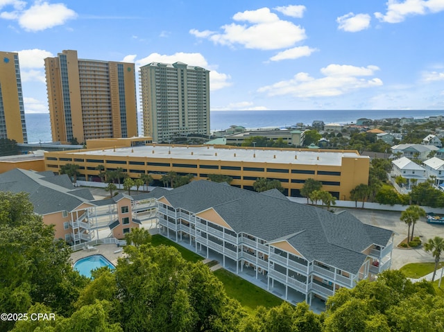 17690 Front Beach Rd Unit D307, Panama City Beach, FL 32413 - aerial view featuring a water view