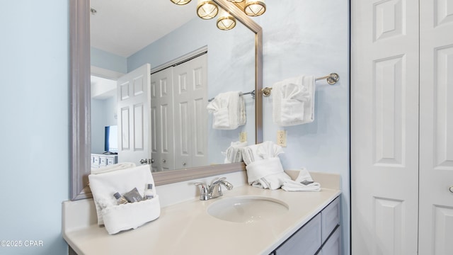 10519 Front Beach Rd Unit 1904B, Panama City Beach, FL 32407 - bathroom with a closet and vanity