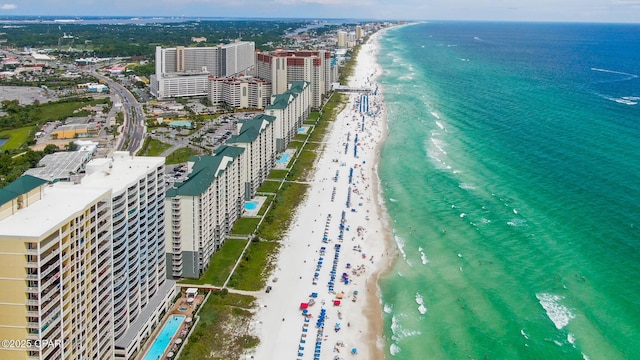 10519 Front Beach Rd Unit 1904B, Panama City Beach, FL 32407 - birds eye view of property with a beach view and a water view
