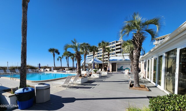 7205 Thomas Dr Unit E706, Panama City, FL 32408 - community pool featuring a deck