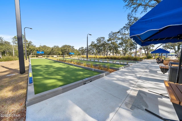 surrounding community with a gazebo