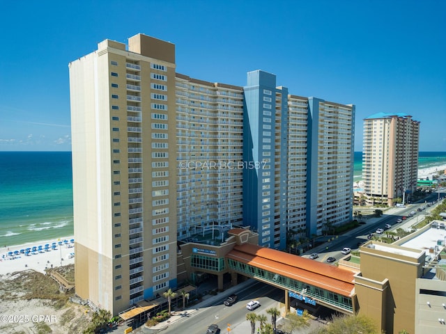 14701 Front Beach Rd Unit 1033, Panama City Beach, FL 32413 - view of property featuring view of water and beach