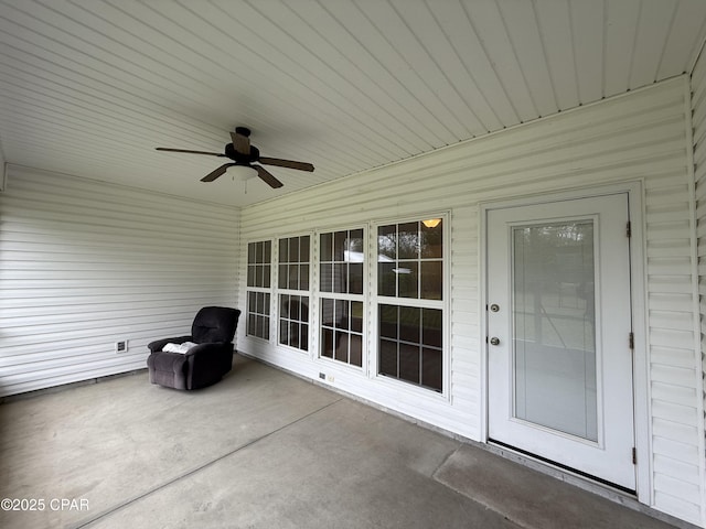 2557 Woods View Dr, Marianna, FL 32446 - view of patio with ceiling fan