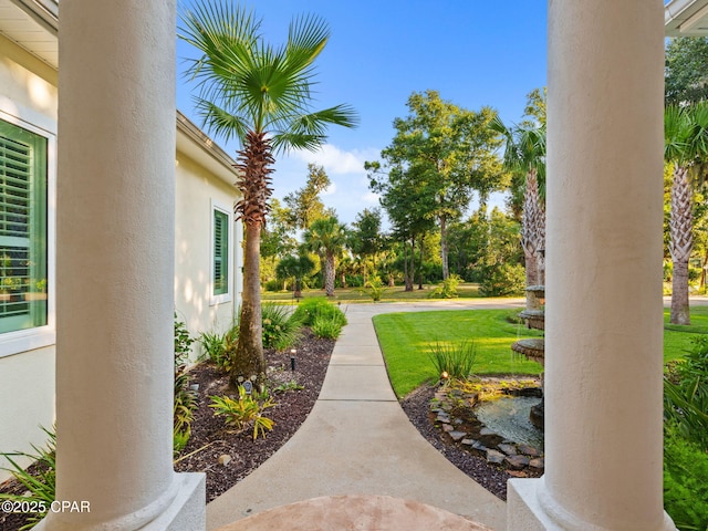 103 Harbour Pointe Dr, Lynn Haven, FL 32444 - view of yard with a small pond