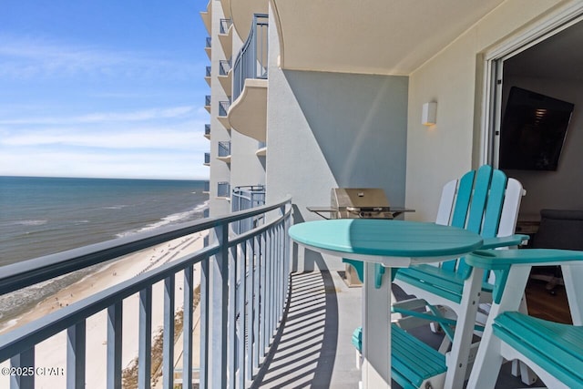 16701 Front Beach Rd Unit 1803, Panama City Beach, FL 32413 - balcony featuring view of water and beach