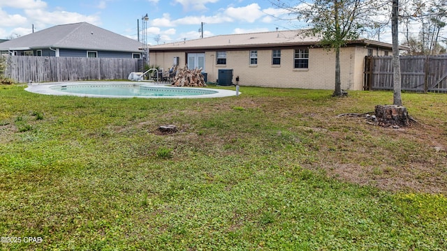 810 Virginia Ave, Lynn Haven, FL 32444 - rear view of property with a fenced backyard and brick siding