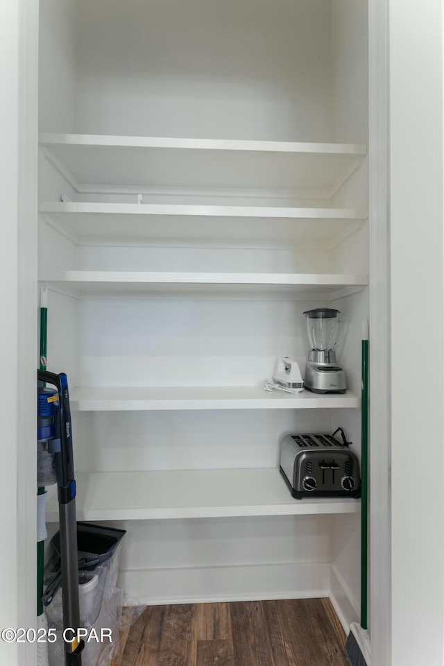 view of storage area