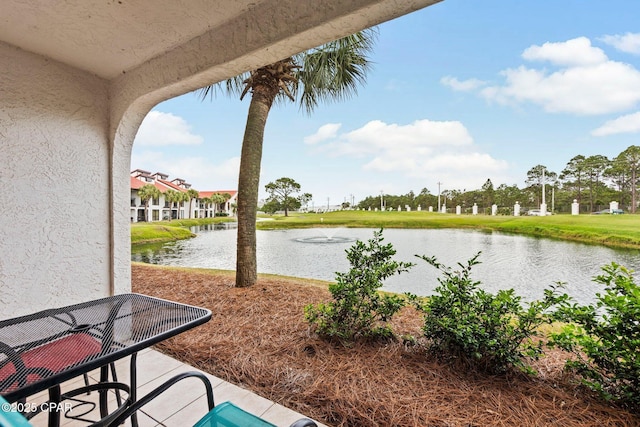520 N Richard Jackson Blvd Unit 1804, Panama City Beach, FL 32407 - view of patio featuring a water view