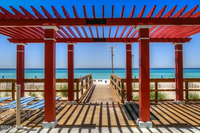 dock with a water view