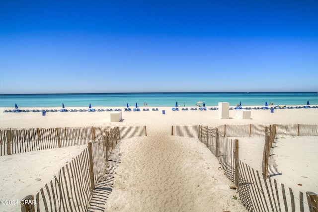 water view featuring nearby beach