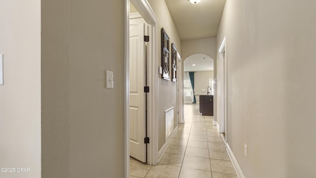 221 S Shoreview Dr, Panama City, FL 32404 - hallway featuring light tile patterned floors and baseboards