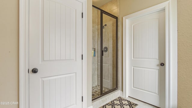 221 S Shoreview Dr, Panama City, FL 32404 - full bathroom featuring a shower stall and tile patterned flooring