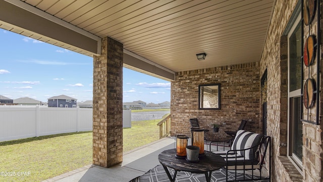 221 S Shoreview Dr, Panama City, FL 32404 - view of patio / terrace featuring a water view