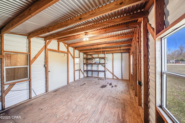 view of storage area