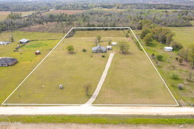 2187 Mayo Rd, Grand Ridge, FL 32442 - aerial view of sparsely populated area with property boundaries highlighted and agricultural land