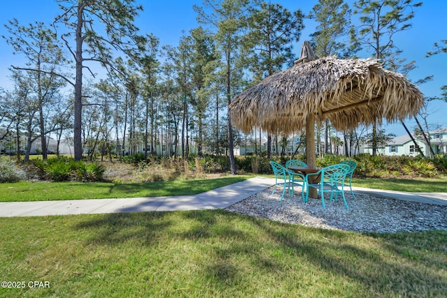 8453 Landshark Blvd, Panama City Beach, FL 32413 - exterior space with a lawn