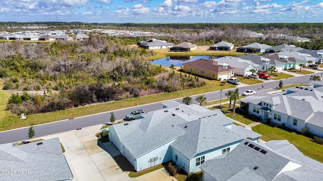 8453 Landshark Blvd, Panama City Beach, FL 32413 - birds eye view of property with a water view and a residential view