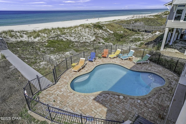 123 Sapodilla Ln, Port St Joe, FL 32456 - community pool with a patio and view of water and beach