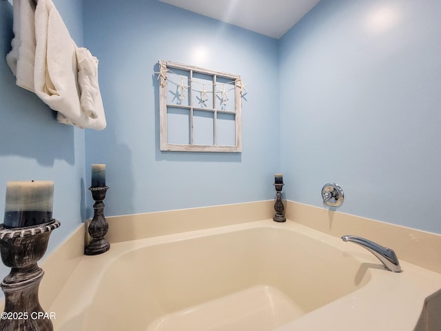 bathroom with a bath