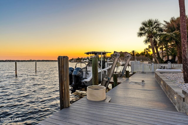 4522 Bay Point Rd, Panama City Beach, FL 32408 - dock area featuring a water view