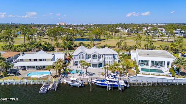 4522 Bay Point Rd, Panama City Beach, FL 32408 - aerial view featuring a water view