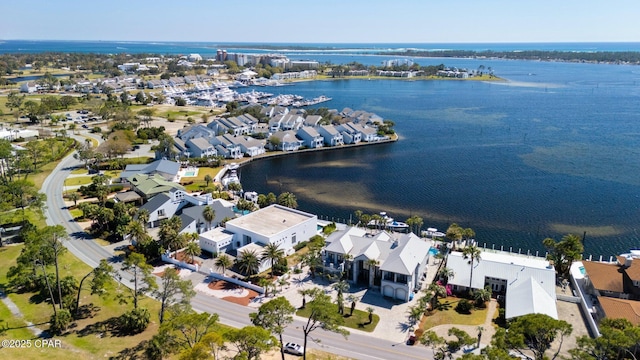 4522 Bay Point Rd, Panama City Beach, FL 32408 - aerial view featuring a residential view and a water view