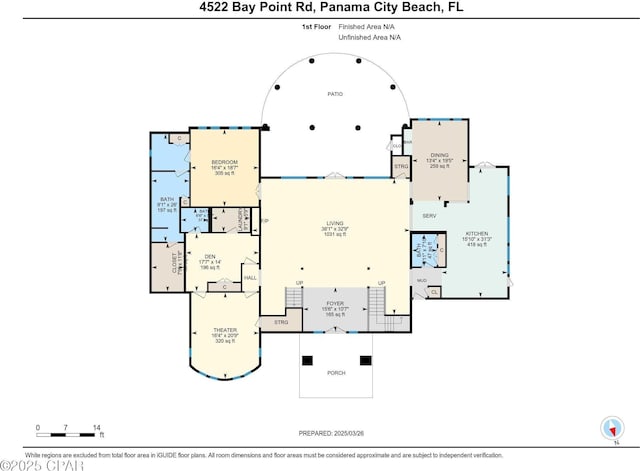 4522 Bay Point Rd, Panama City Beach, FL 32408 - view of layout