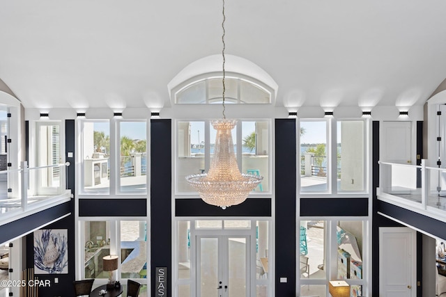 4522 Bay Point Rd, Panama City Beach, FL 32408 - interior details featuring a chandelier