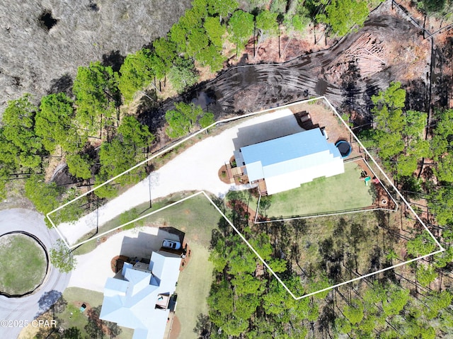 7603 Coastal Hammock Trl, Panama City Beach, FL 32413 - aerial view of property's location with property parcel outlined