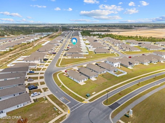 bird's eye view featuring a residential view