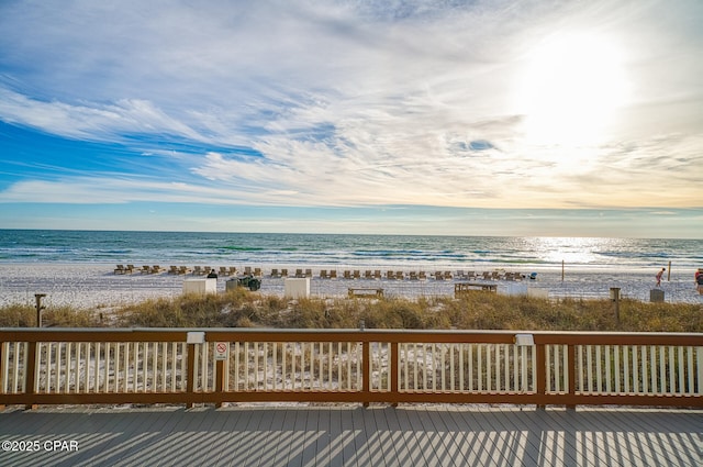 5801 Thomas Dr Unit 1216, Panama City Beach, FL 32408 - property view of water with a beach view