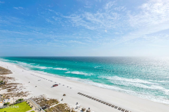 5801 Thomas Dr Unit 1216, Panama City Beach, FL 32408 - property view of water featuring a view of the beach