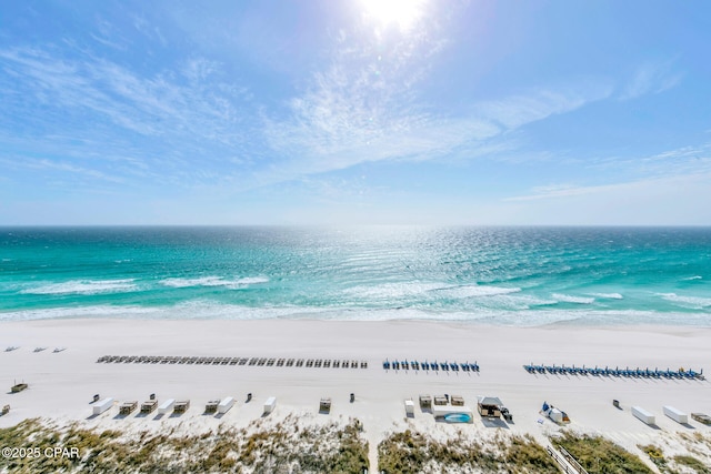 5801 Thomas Dr Unit 1216, Panama City Beach, FL 32408 - property view of water featuring a view of the beach