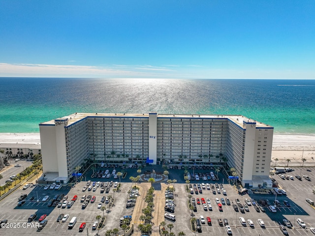 5801 Thomas Dr Unit 1216, Panama City Beach, FL 32408 - birds eye view of property with a water view and a view of the beach