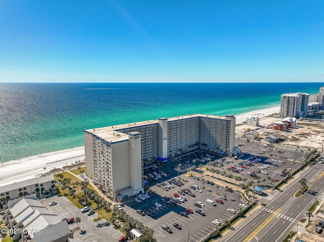 5801 Thomas Dr Unit 1216, Panama City Beach, FL 32408 - bird's eye view featuring a beach view and a water view