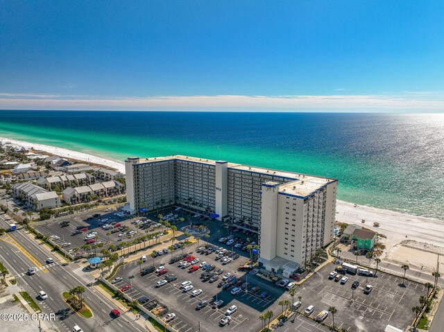 5801 Thomas Dr Unit 1216, Panama City Beach, FL 32408 - bird's eye view featuring a beach view and a water view