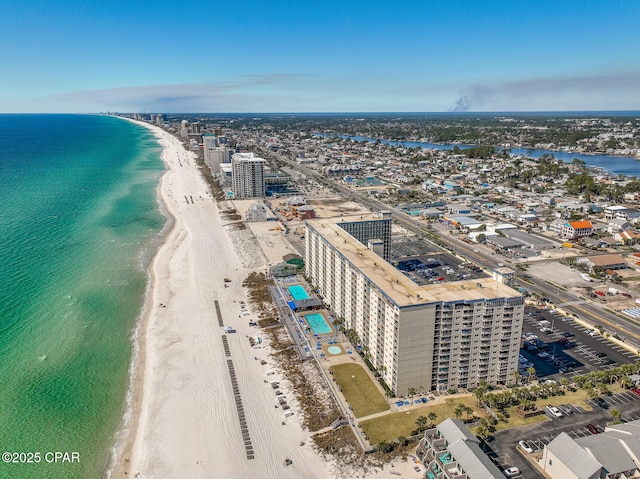 5801 Thomas Dr Unit 1216, Panama City Beach, FL 32408 - birds eye view of property featuring a beach view and a water view
