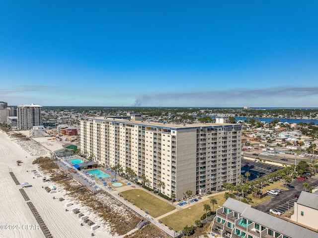 5801 Thomas Dr Unit 1216, Panama City Beach, FL 32408 - bird's eye view featuring a view of city and a water view