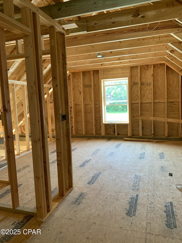 view of attic