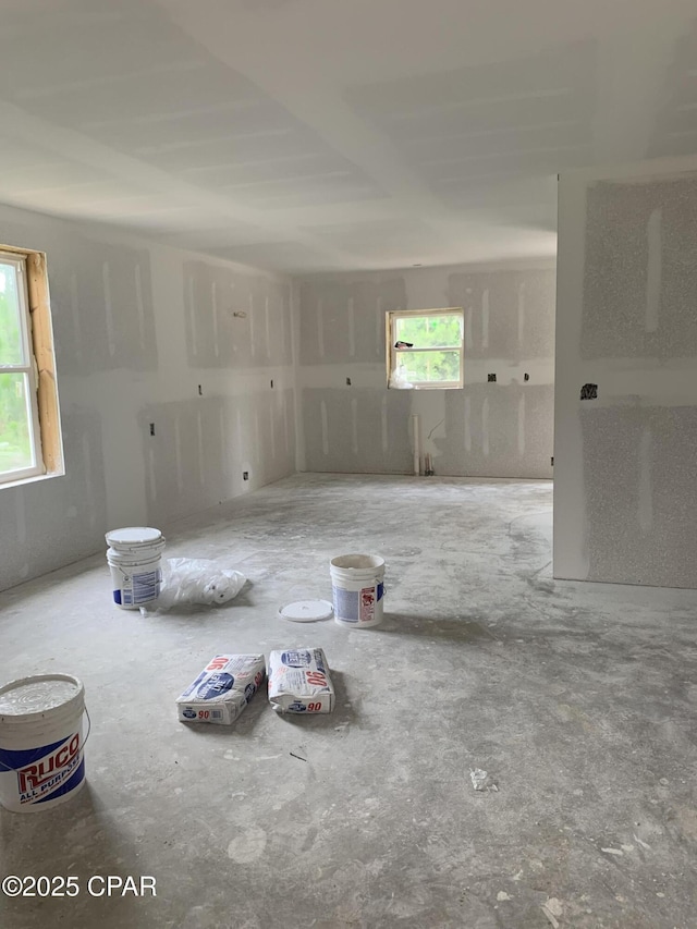 view of spare room