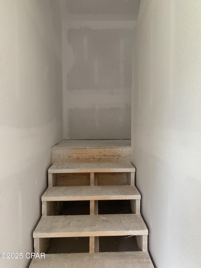 view of stairway
