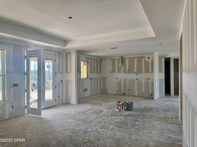1709 White Western Lake Ln, Panama City, FL 32409 - foyer entrance with french doors and a raised ceiling