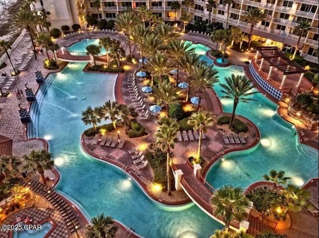 9900 S Thomas Dr Unit 1719, Panama City Beach, FL 32408 - community pool featuring an area to practice putting