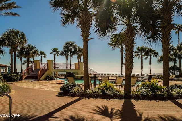9900 S Thomas Dr Unit 1719, Panama City Beach, FL 32408 - exterior space with stairs