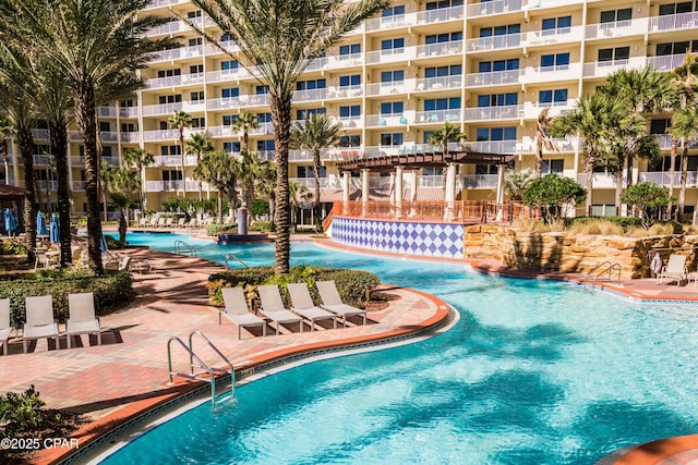 9900 S Thomas Dr Unit 1719, Panama City Beach, FL 32408 - view of community pool