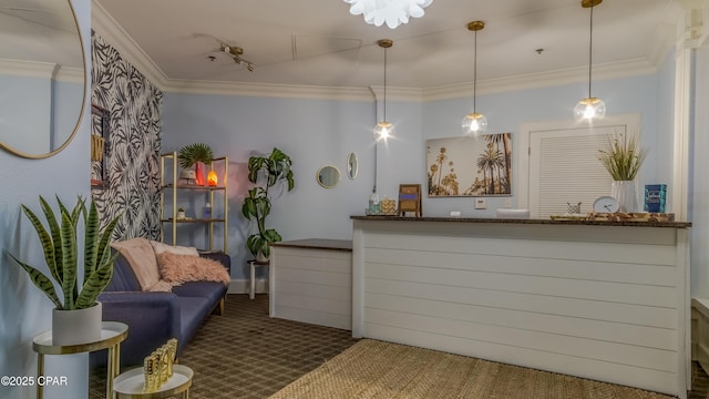 9900 S Thomas Dr Unit 1719, Panama City Beach, FL 32408 - welcome area featuring ornamental molding