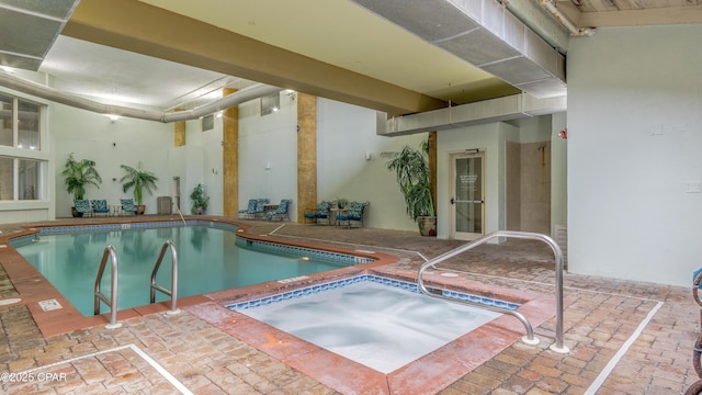 9900 S Thomas Dr Unit 1719, Panama City Beach, FL 32408 - indoor community pool with an in-ground hot tub