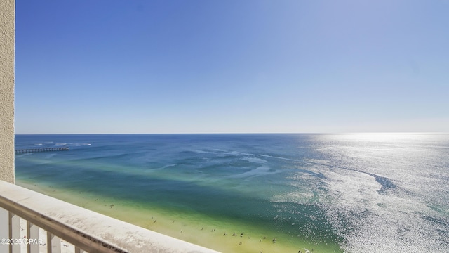 water view featuring nearby beach