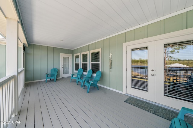 365 Confidence Way, Panama City, FL 32409 - wooden deck with french doors